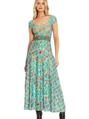 Limited Edition Blackmilk Clothing butterfly wallpaper Maxi Dress